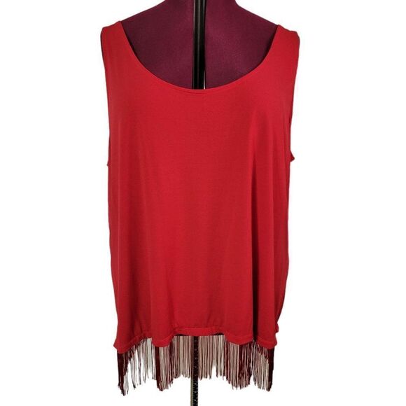 Lane Bryant Tank Top With Fringe (Size 22/24) - Picture 1 of 6